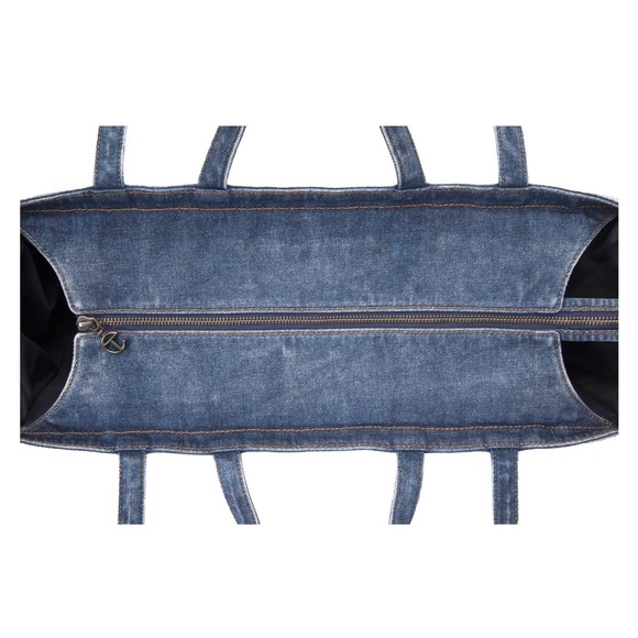 Large Telfar Denim Shopper- Blue - Picture 9 of 9